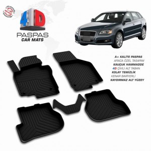 Audi A3  P8   4D Havuzlu Paspas  2004-2012                                ,