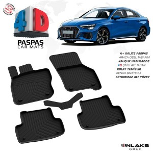 Audi A3 Y8 4D Havuzlu Paspas 2020- . Audi A3 Y8 4D Havuzlu Paspas 2020- .