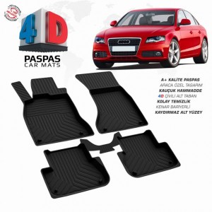 Audi A4 B8 4D Havuzlu Paspas 2008-2015 , Audi A4 B8 4D Havuzlu Paspas 2008-2015 ,