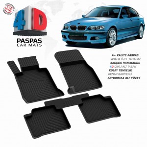 Bmw 3 Serisi E46 4D Havuzlu Paspas 1998-2005 Bmw 3 Serisi E46 4D Havuzlu Paspas 1998-2005