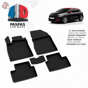 Citroen C3 HB  4D Havuzlu Paspas 2021-                                