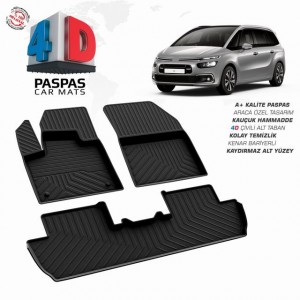 Citroen C4  Spacetourer  4D Havuzlu Paspas  2018 ve Sonrası