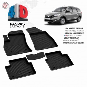 Dacia Lodgy  4D Havuzlu Paspas  2012 ve Sonrası                                