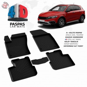 Fiat Egea Cross  4D Havuzlu Paspas  2020 ve Sonrası