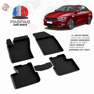 Fiat Egea  4D Havuzlu Paspas  2015 ve Sonrası