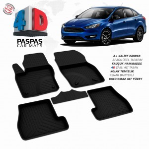 Ford Focus 3.5 Makyajlı 4D Havuzlu Paspas 2015-2019 Ford Focus 3.5 Makyajlı 4D Havuzlu Paspas 2015-2019