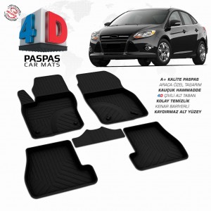 Ford Focus 3 4D Havuzlu Paspas 2011-2015 Ford Focus 3 4D Havuzlu Paspas 2011-2015
