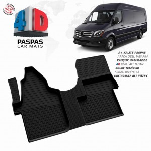 Mercedes Sprinter W906 4D Havuzlu Paspas Ön Tek Koltuk 2006-2018