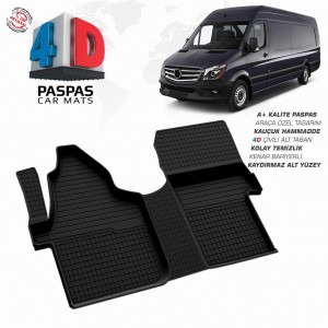 Mercedes Sprinter W906 4D Havuzlu Paspas Ön Çift Koltuk 2006-2018