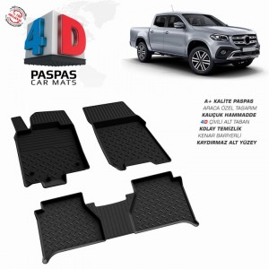 Mercedes X-Class 4D Havuzlu Paspas 2018 ve Sonrası