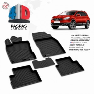 Nissan Qashqai 1 4D Havuzlu Paspas 2007-2014 Arası