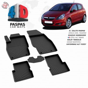 Opel Corsa D 4D Havuzlu Paspas 2006-2014 Opel Corsa D 4D Havuzlu Paspas 2006-2014