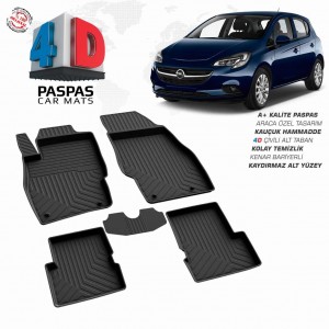 Opel Corsa E 4D Havuzlu Paspas 2014-2019 Opel Corsa E 4D Havuzlu Paspas 2014-2019