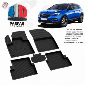 Opel Grandland X 4D Havuzlu Paspas 2017-2021 Opel Grandland X 4D Havuzlu Paspas 2017-2021