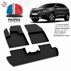 Peugeot 5008 Access 4D Havuzlu Paspas 2016-2024