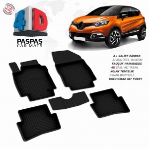 Renault Captur 4D Havuzlu Paspas 2013-2019 Renault Captur 4D Havuzlu Paspas 2013-2019