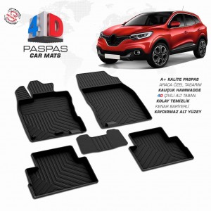 Renault Kadjar 4D Havuzlu Paspas 2014-2018 Renault Kadjar 4D Havuzlu Paspas 2014-2018