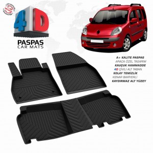 Renault Kangoo 4D Havuzlu Paspas 2007-2021 Renault Kangoo 4D Havuzlu Paspas 2007-2021