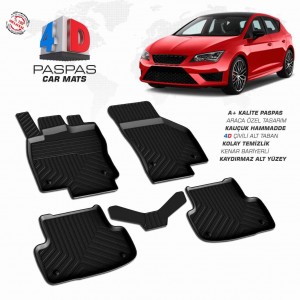 Seat Leon 3 4D Havuzlu Paspas 2013-2020 Seat Leon 3 4D Havuzlu Paspas 2013-2020