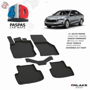 Skoda Octavia 4 4D Havuzlu Paspas 2019- Skoda Octavia 4 4D Havuzlu Paspas 2019-