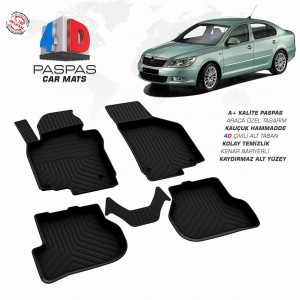 Skoda Octavia 2 A5 4D Havuzlu Paspas 2008-2013 Skoda Octavia 2 A5 4D Havuzlu Paspas 2008-2013