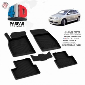 Toyota Corolla HB 4D Havuzlu Paspas 2002-2007 Toyota Corolla HB 4D Havuzlu Paspas 2002-2007