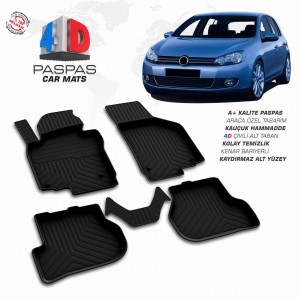 Volkswagen Golf 6 4D Havuzlu Paspas 2010-2013 Volkswagen Golf 6 4D Havuzlu Paspas 2010-2013