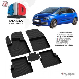 Citroen C4 Picasso  4D Havuzlu Paspas 2013-2016