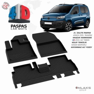 Fiat Doblo 3 - 4D Havuzlu Paspas 2022 ve Üzeri