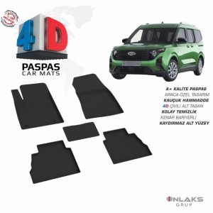 Ford Courier 2 - 4D Havuzlu Paspas - 2024 ve Üzeri