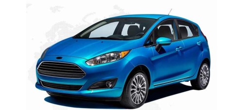 Ford, Fiesta, New Body, Pool Design Rubber Car Mat, 2015-2017