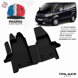 Ford Tourneo Custom - 4D Havuzlu Paspas - 2012-2024 Arası