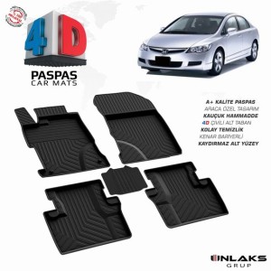 Honda Civic FD6 - 4D Havuzlu Paspas 2012-2016 Arası