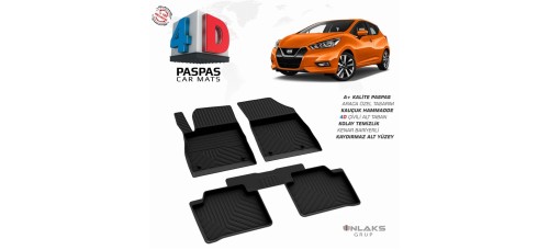 Nissan Micra 4D Havuzlu Paspas 2016-