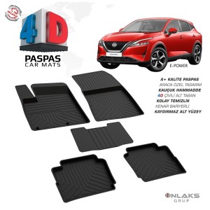 Nissan Qashqai 3 EPOWER 4D Havuzlu Paspas 2021- 