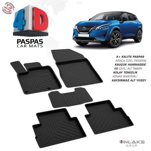 Nissan Qashqai 3 DİZEL-BENZİNLİ 4D Havuzlu Paspas 2021- 