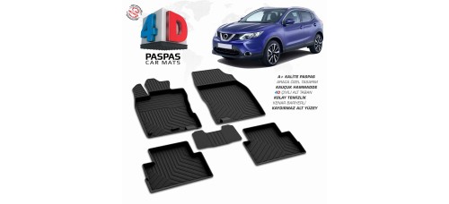 Nissan Qashqai 2 4D Havuzlu Paspas 2014-2021