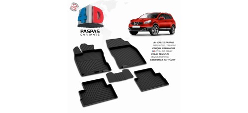 Nissan Qashqai 1 4D Havuzlu Paspas 2007-2014 Arası