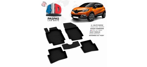 Renault, Captur, 4D Havuzlu Paspas, 2013-2019