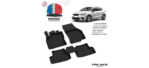 Seat İbiza 5 4D Havuzlu Paspas 2017-
