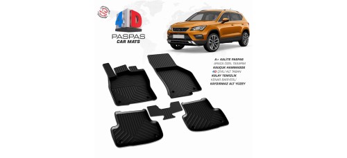 Seat, Ateca, 4D Havuzlu Paspas, 2016 ve Sonrası